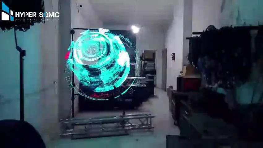 Multi-fan hologram installation in Egypt