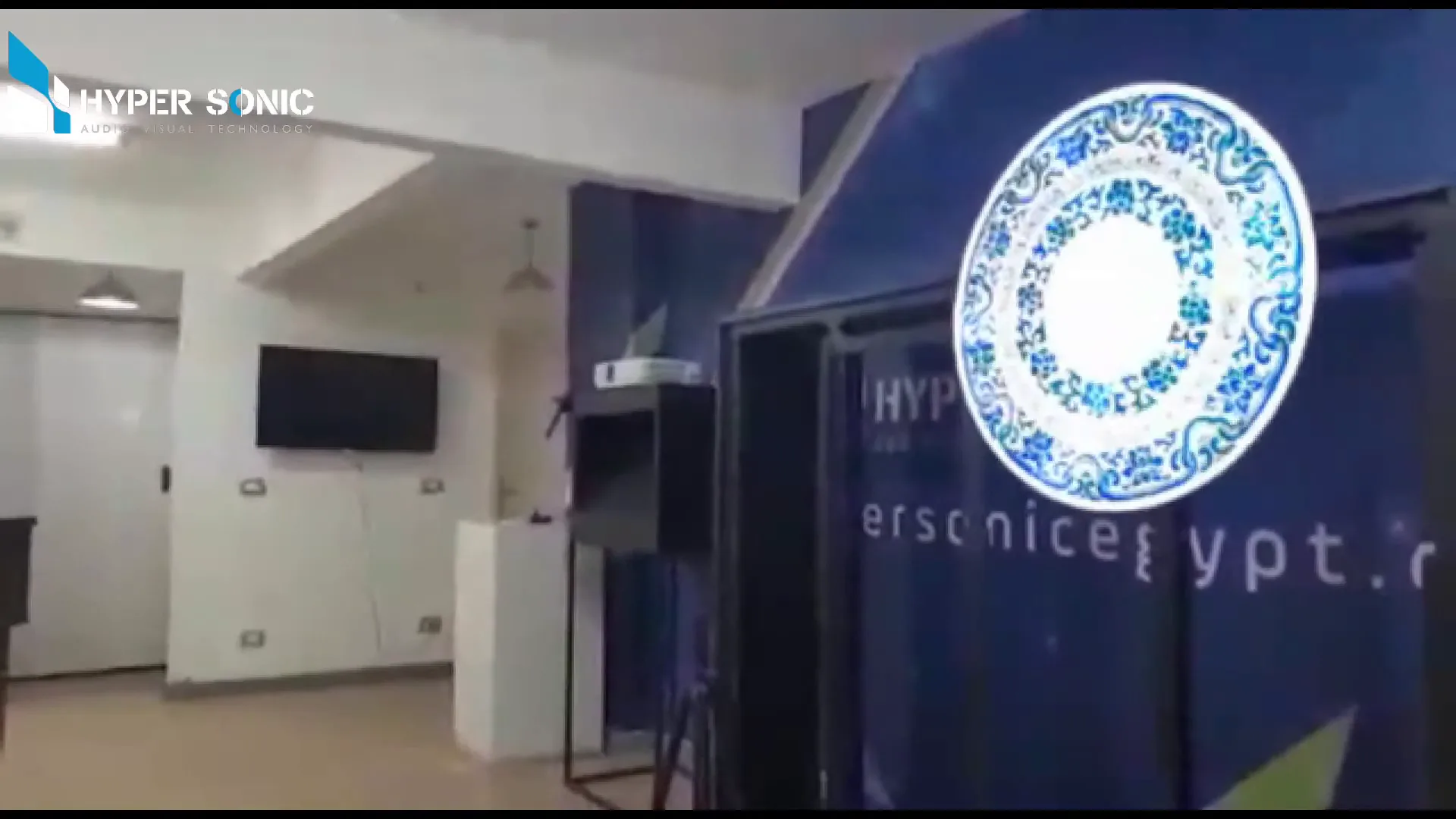 Hologram logo display by Hyper Sonic Egypt