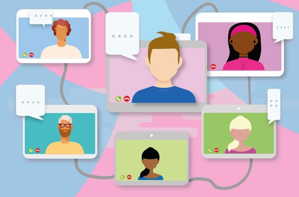video conference call video call 6865757 video conference, Live Streaming, Online Video Conference