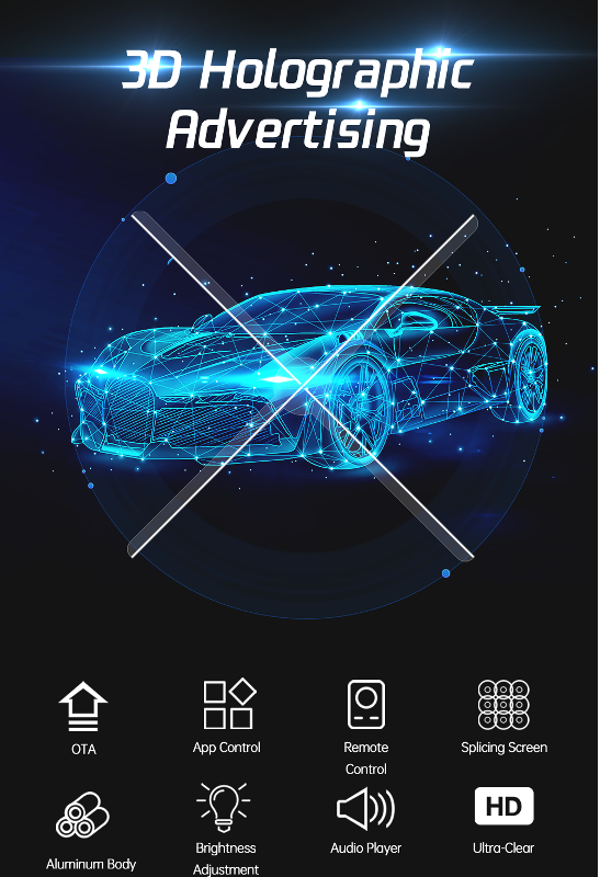 Hologram Advertising fan Hologram Advertising fan