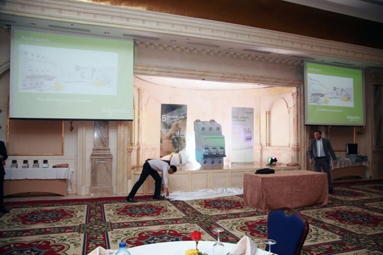Schneider Electric Conference – Projection Systems, Professional Sound System, Conference Audiovisual Solutions, Technical Installation, On-site Technical Support by Hyper Sonic Egypt