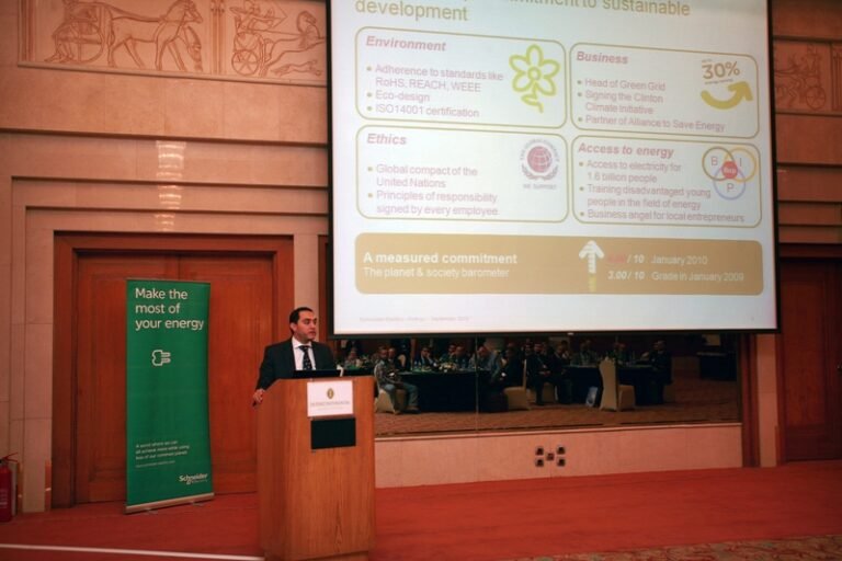 Schneider Electric Conference – Projection Systems, Professional Sound System, Conference Audiovisual Solutions, Technical Installation, On-site Technical Support by Hyper Sonic Egypt