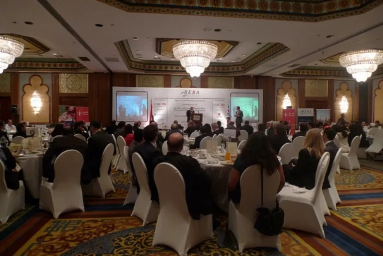 British Egyptian Business Association (BEBA) Conference – Professional LED Displays Conference Audiovisual Solutions Professional Event Lighting Technical Installation & On-site Support by Hyper Sonic Egypt
