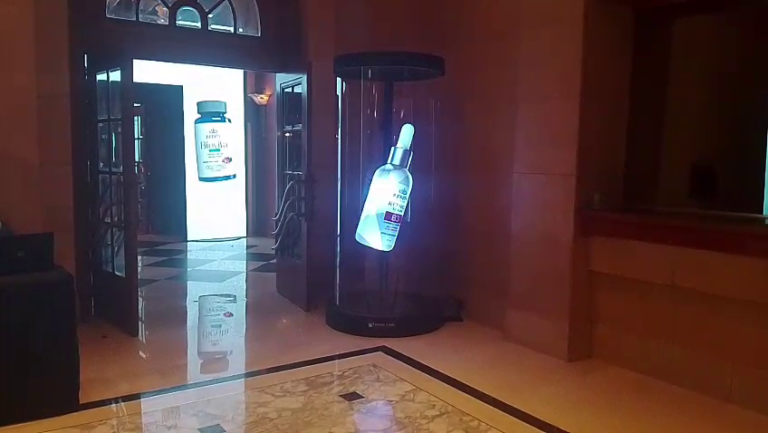 Infinity Spanish Labs Conference hologram booth and interactive technology